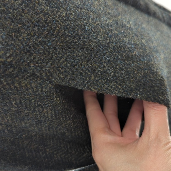 Zara Hooded Wool Zip Pea Coat Gray S preppy winter classic utility mid length - Picture 4 of 8